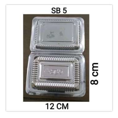 Mika SB SB4 SB5 isi 100 pcs Plastik Kue Tempat Kue Kotak Makan SB 5