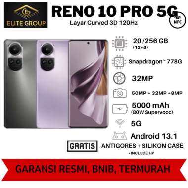[NEW!] OPPO RENO10 5G 8/256 GB &amp; RENO10 PRO 5G 12/256 &amp; RENO10 PRO+ 5G 12/256 GARANSO RESMI OPPO INDONESIA RENO10PRO GREY