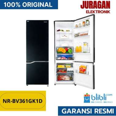 Kulkas 2 Pintu Freezer Bawah Panasonic NR-BV361GK1D 358 liter