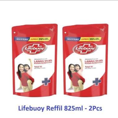 Lifebuoy Sabun Cair refill 825ml (3 varian) isi 2 Pcs Kuning-2Pcs