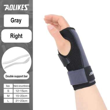 GST Wrist Brace Splint AOLIKES 1671 Splint Pelindung Pergelangan Tangan Engkel Tangan Carpal Tunnel 