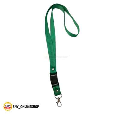 10pcs Tali Lanyard 2cm Stoper Gantungan Tali ID Card Lanyard 2cm Hijau