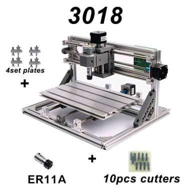 DIY Drilling Engraver CNC 3018 with ER11 - Silver