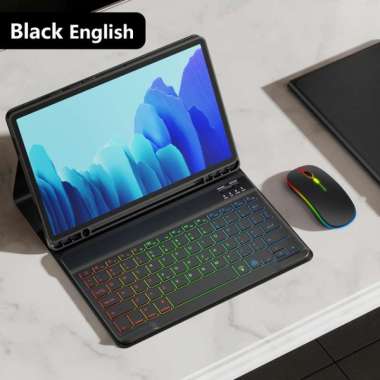 Tablet Case For Samsung Galaxy Tab A7 A8 Case Keyboard For Samsung Tab S6 Lite Case Rainbow Keyboard