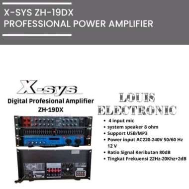 Professional Amplifier X-sys Xsys ZH-19DX ZH 19DX ORIGINAL