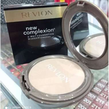 Revlon new complexion original 2 way foundation medium beige / bedak Revlon + foundation