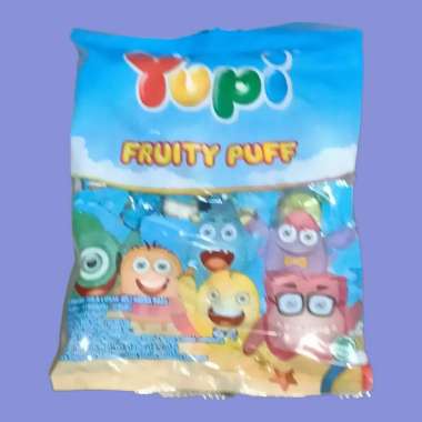 Yupi Strawberry Kiss, Fruity Puff, Mango Kiis Permen Jelly 120 gr Fruity Puff