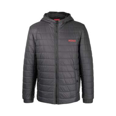 [12.12 Dealcember] Hugo Boss Bene2241 Logo Padded Jacket Dark Grey Grey XL