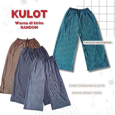 CELANA PANJANG JUMBO / KULOT WANITA SANTAI BAHAN JERSEY STANDAR RANDOM