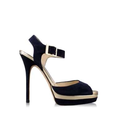 Jimmy Choo Pavlova Suede and Leather Sandals