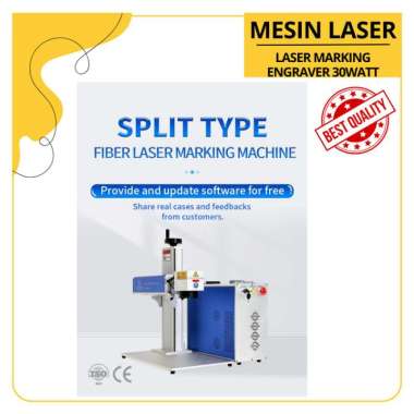 MESIN FIBER LASER MARKING ENGRAVER 30 WATT/LASER SOURCE BY RAYCUS