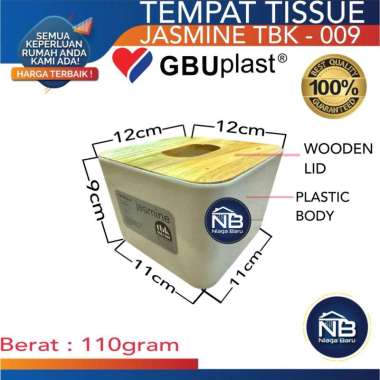 GBU PLAST - Tempat Tissue Jasmine / Wadah Tisu / Kotak Tissue TBK - 009