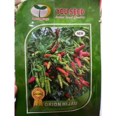 Benih cabe ORION HIJAU 10 gram cabe rawit dompolan dari youseed cabe rawit hijau crm orion hijau dar