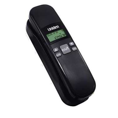 Uniden Single Line Telepon AS7103 / Telepon Dinding / Telepon Rumah HITAM