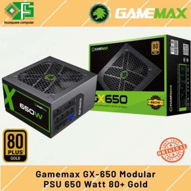 Gamemax GX-650 Modular PSU 650 Watt 80+ Gold Power Supply 650W 80 Plus