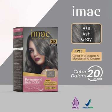 IMAC Permanent Hair Color Pewarna Rambut Cat Rambut Ash Grey