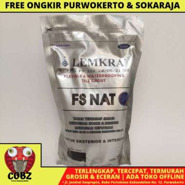 1 KG / LEMKRA SEMEN PENGISI NAT KAMAR MANDI WARNA TUA