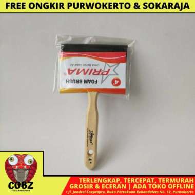 4 INCH / PRIMA KUAS BUSA SPONS SPONGS FOAM BRUSH CAT