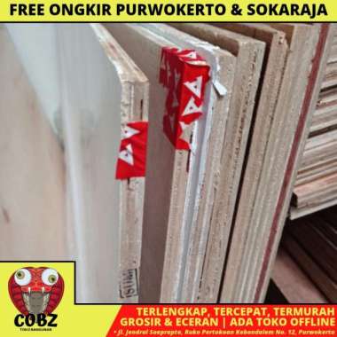 4 MM X 120 CM X 240 CM / NM TRIMIN TRIPLEK MELAMIN 1 SISI PUTIH DOFF