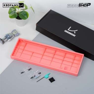 KBDFANS KBD67 Lite R4 ABS Plastic Case - Mechanical Keyboard DIY Kit Flamingo Pink