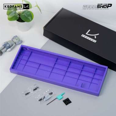 KBDFANS KBD67 Lite R4 ABS Plastic Case - Mechanical Keyboard DIY Kit Vivid Violet