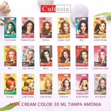 Cultusia Hair Color Pewarna Rambut Cat Rambut 30ml Ash Blonde