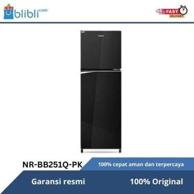 Panasonic NR-BB251Q Kulkas 2 Pintu Inverter dengan Teknologi Ag Clean Filter
