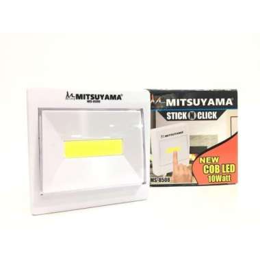 Stick n Click lampu portabel Emergency COB LED 10watt Mitsuyama MS8508