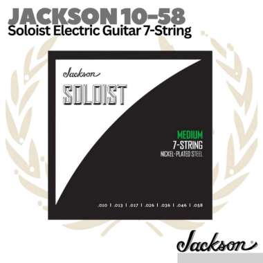 Jackson Soloist Electric Guitar Strings, 7-String, Medium, 10-58