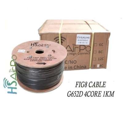 HSAirPo GYXTC8YD-4C-FIG8-1KM Dropcore Fiber Optik Fig8 4 Core 1KM N