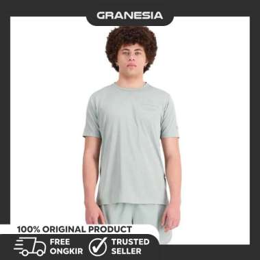 NB Graphic Impact Run Short Sleeve Men's T-shirt MT21277X|Atasan Kaos Running Pria S