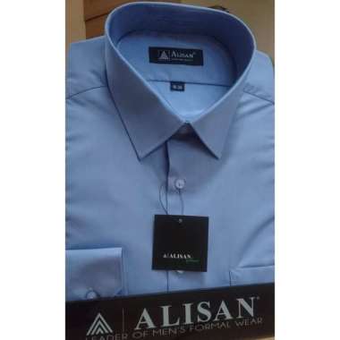 ALISAN Original Kemeja Polos Lengan Panjang - REGULER //BIRU - 3 / B-3// 16