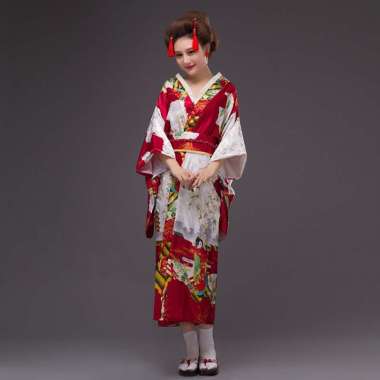 Verish KIMO baju tradisional jepang kimono high quality satin cosplay costume original yukata wanita