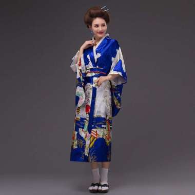 Verish KIMO baju tradisional jepang kimono high quality satin cosplay costume original yukata wanita