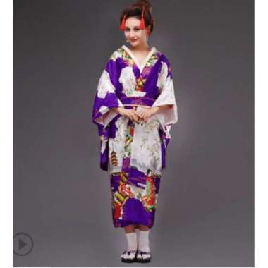 Verish KIMO baju tradisional jepang kimono high quality satin cosplay costume original yukata wanita