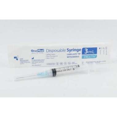 Suntikan 3 ml cc Disposable Syringe Needle Jarum Suntik Spuit 3ml 3cc