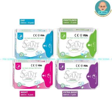 Pembalut Wanita / Pembalut Sani / PANTYLINER DAY NIGHT EXTRA NIGHT 1. PANTYLINER