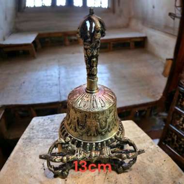 Lonceng Vajra (Vajra Bell) Tibetan 1 Set Seri 13cm