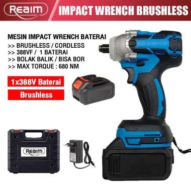 ss atau 680NM batre 2 impact wrench cordless baterai tanpa kabel impak Impek 388V/1 baterai