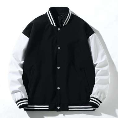 VERISH ANDI JACK Jaket Varsity Parasut Pria Jaket Baseball Varsity, Jaket Bomber Oversize Model Polo