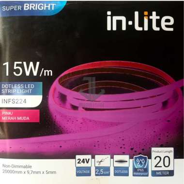 IN-LITE INFS224 DOTLESS LED STRIP LIGHT 20 METER 15 WATT AMBER