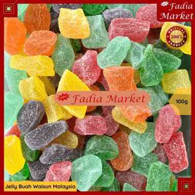 Jelly Waisun Permen Lunak Buah Malaysia 100g Plastik Dibagi