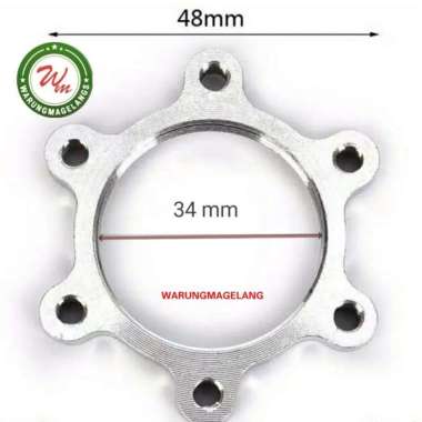 Adaptor Rotor Disc Brake Rem Cakram Sepeda MTB for hub Ulir 44 mm