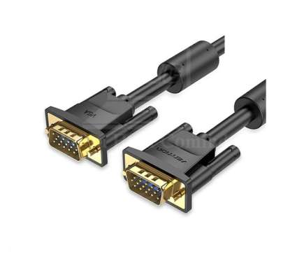 KABEL VGA VENTION KABEL VGA GOLD PLATED VENTION BLACK - 10M