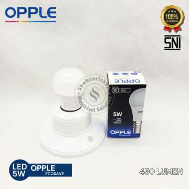 OPPLE ECOSAVE LED 5 WATT LAMPU MURAH BERGARANSI KUNING