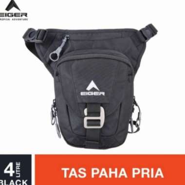 Tas Paha Eiger Militant Legpack 4L Tas Selempang Tas Selendang Hitam Hitam