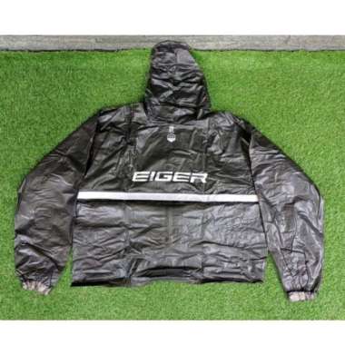 Jas Hujan Eiger Squadron Black Rainsuit Raincoat Riding Mantel Outdoor XXL black