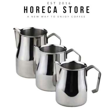 STAINLESS MILK JUG BIG SPOUT 350ML /550ML / 750ML - JUG SUSU STEAM - LORENA 750ml