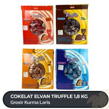 Chocolate Truffle Turki 1,8Kg / Elvan Truffle Coklat / Coklat Turki Strawberry