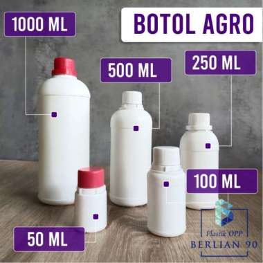 Botol Agro 1 Liter/ Botol Plastik 1 lt / Agro 1000 ml / Botol Pupuk
